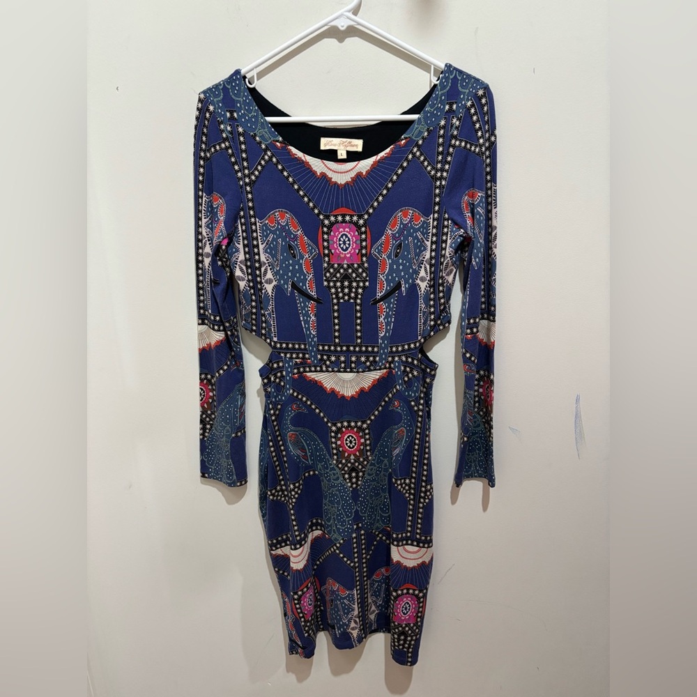 Mara Hoffman Blue and Pink Long Sleeve Dress - Picture 7 of 10